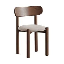 Nebai chair with hard soft back